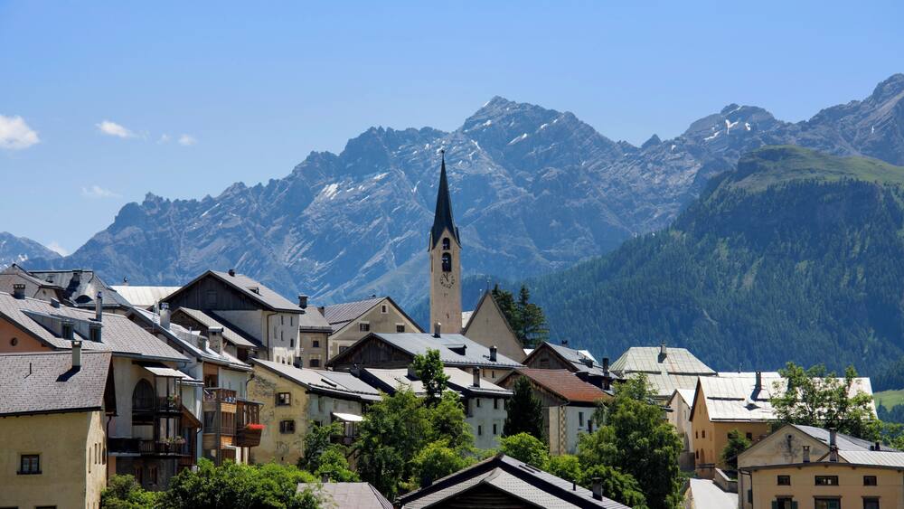 Guarda, Lower Engadin, Grisons, Switzerland