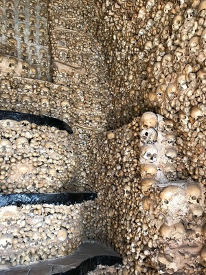 Small chapel made entirely out of human bones! Weird but definitely worth a visit.