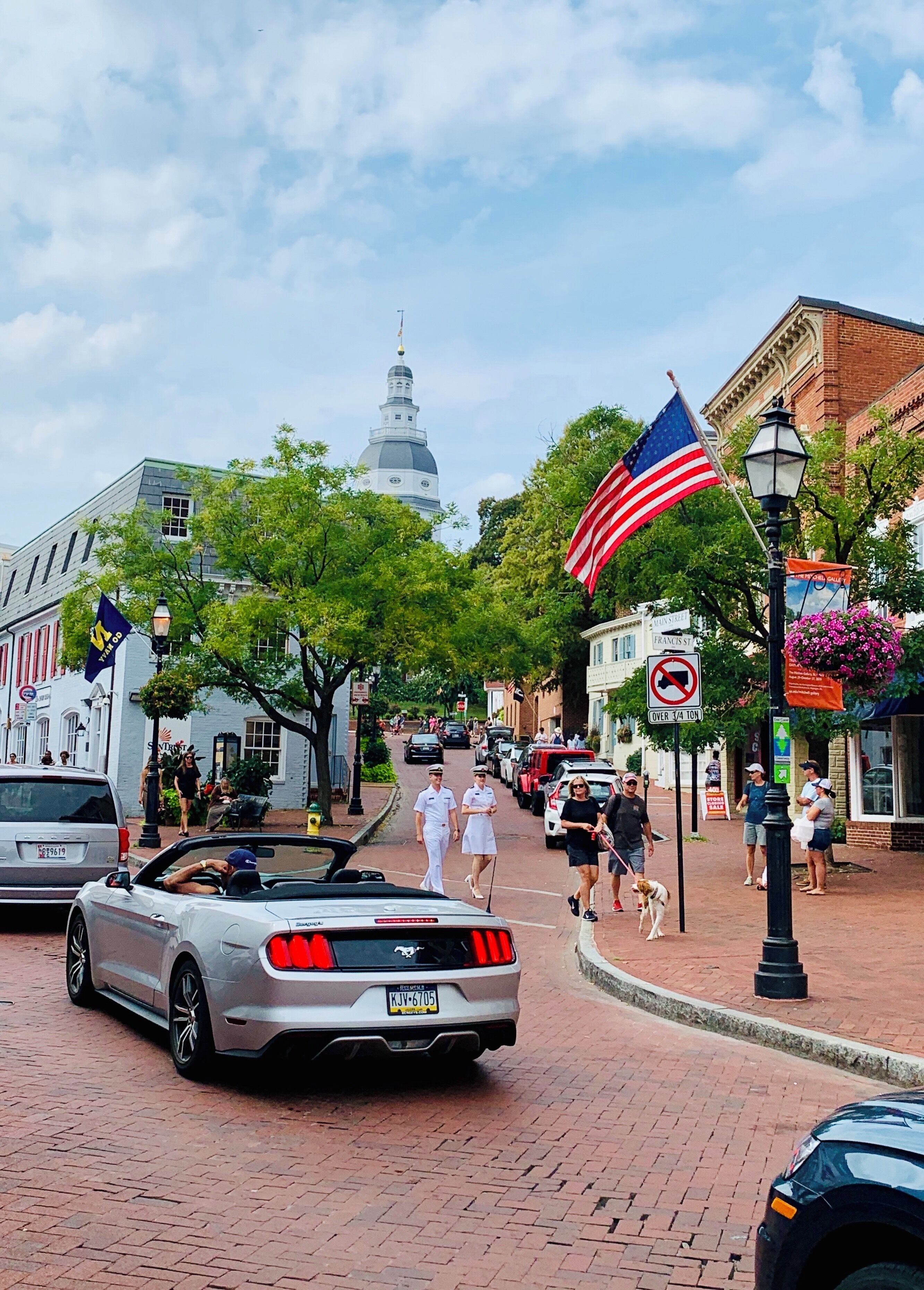 Annapolis, Maryland’s capital city is so charming and historic and beautiful. The USA navy academy is located here too.