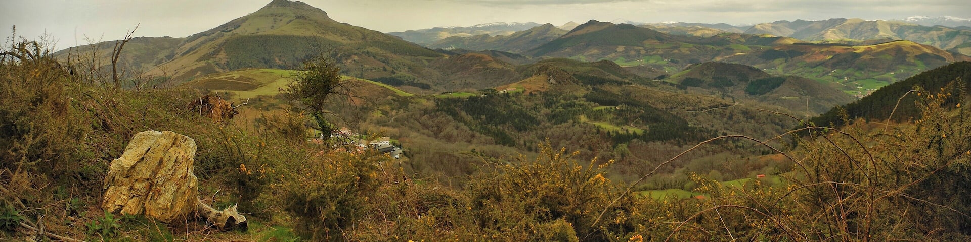 Le Rhune depuis au dessus d'Ibarbin