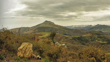 Le Rhune depuis au dessus d'Ibarbin