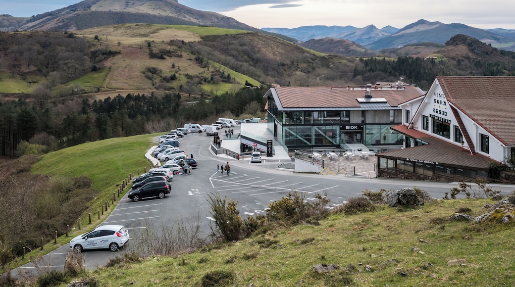 Shops at Col d'Ibardin. Navarre, Spain