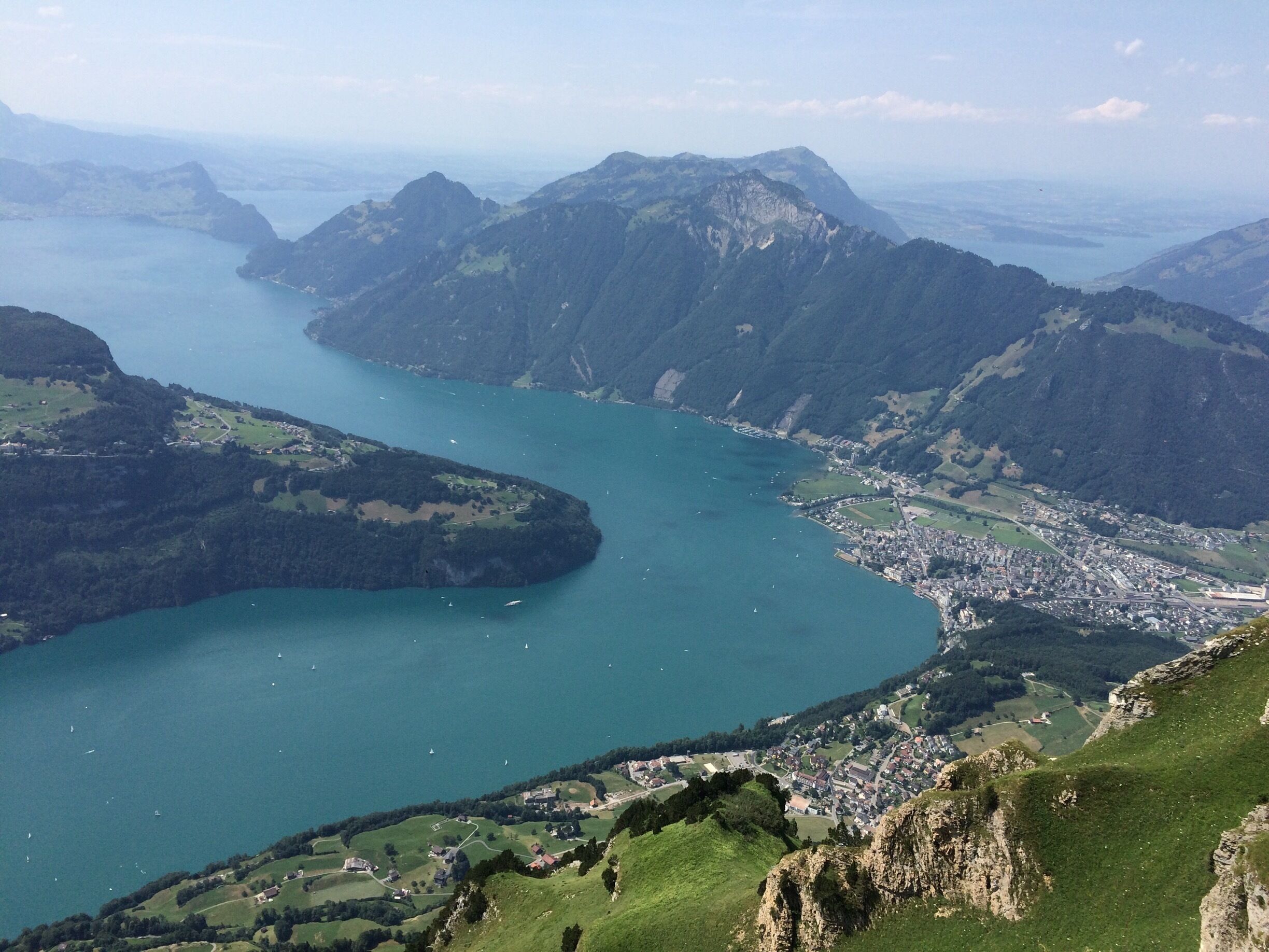View from the observation deck at Fronalpstock.