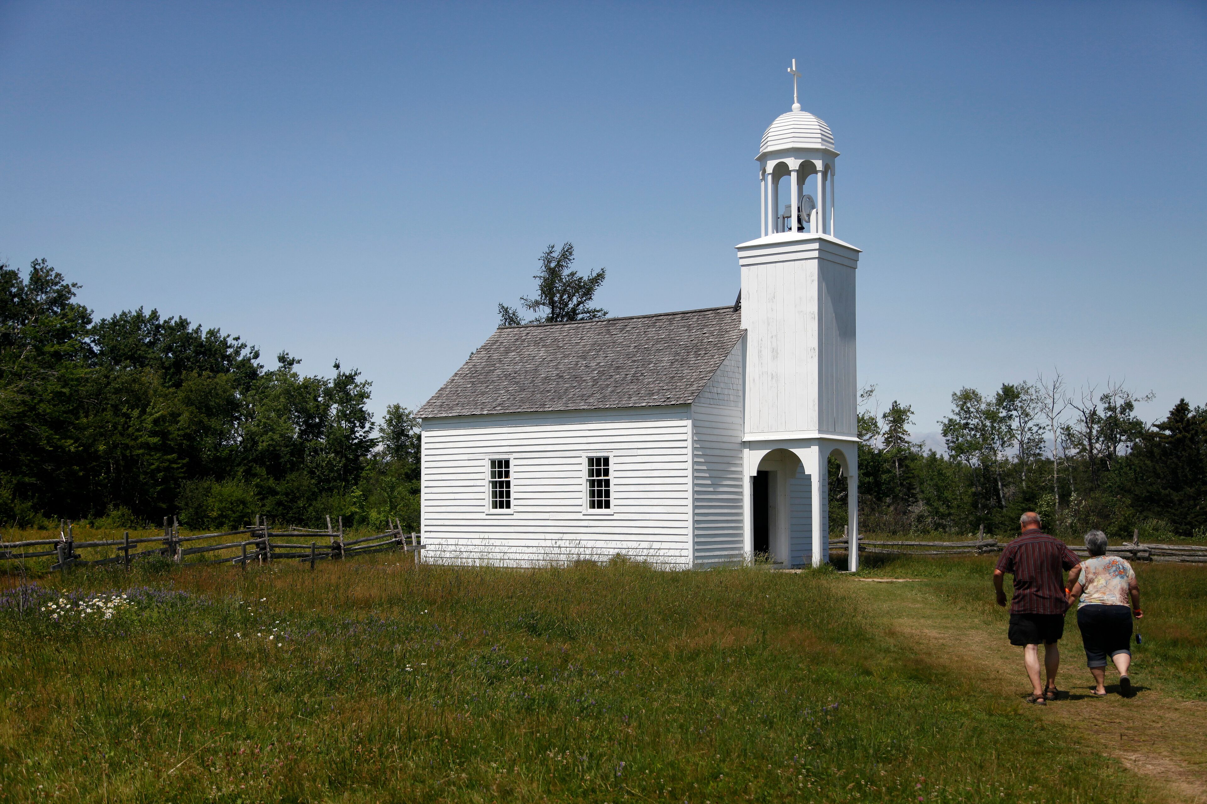 église du village historique acadien