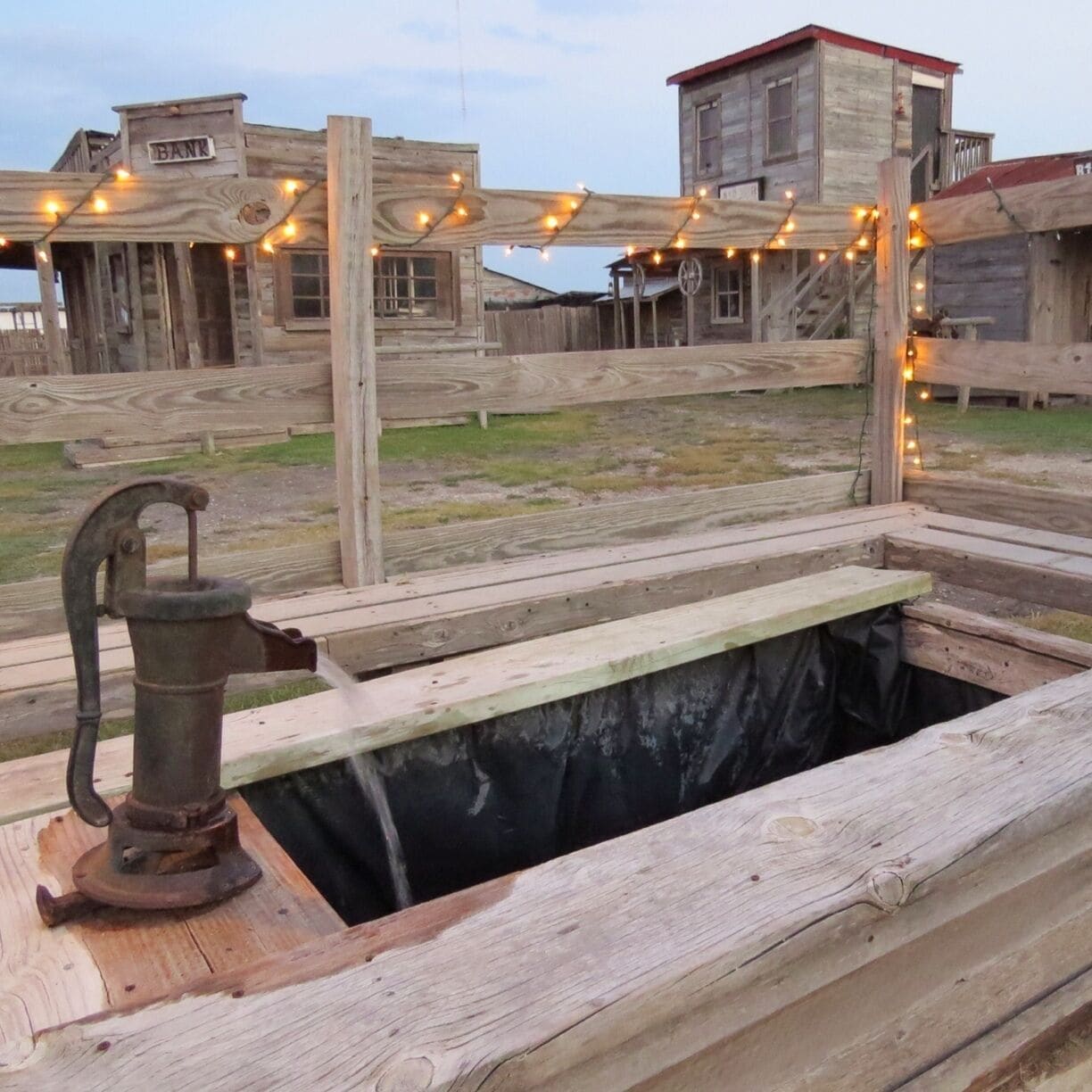 The J. Lorraine Ghost Town is 15 minutes outside Austin. It's a sprawling compound with lots of Old West replica buildings, a bar, a grill, a maze, and lots of other features. You can just stop by or rent it out for special occasions. #roadtrip