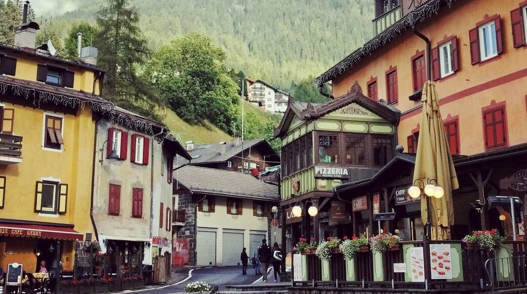 The mixed German/Italian architecture of Moena blends perfectly with the Dolomites in the background.
#Italy #Alps #Dolomites #Merch