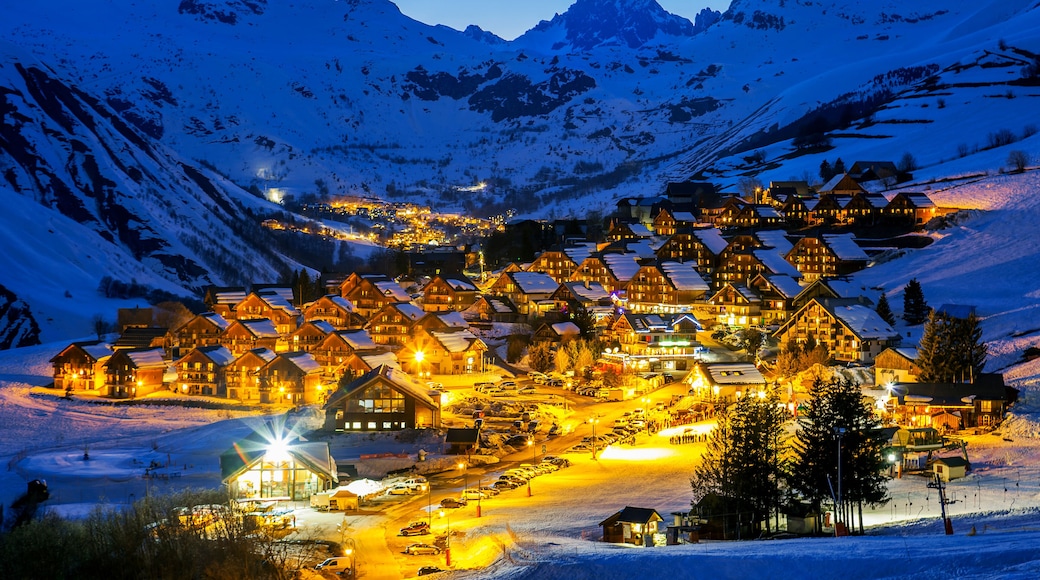 View of Saint Jean d'Arves by night