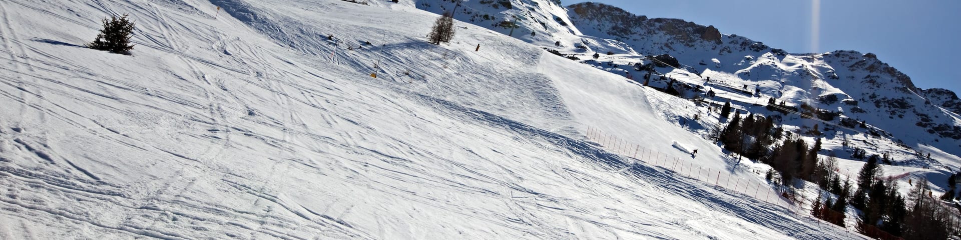 skiing area in santa caterina valfurva / italy