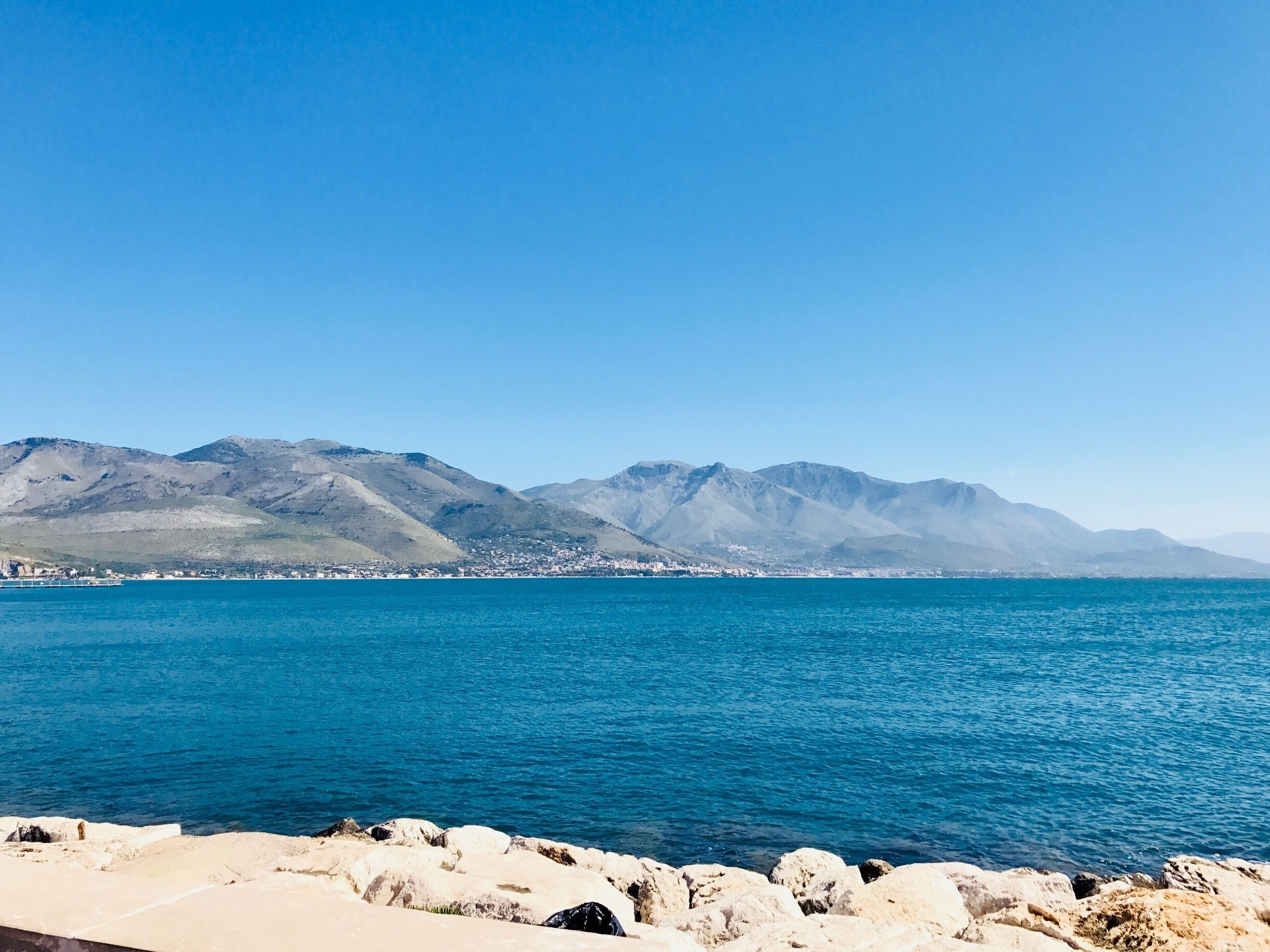 Water so blue and so clear! The walk from Gaeta to old Gaeta provides views like this! Wonderfully delightful town.