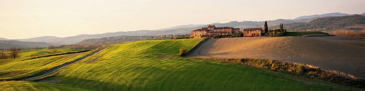 The Tuscan hills from Montaperti.