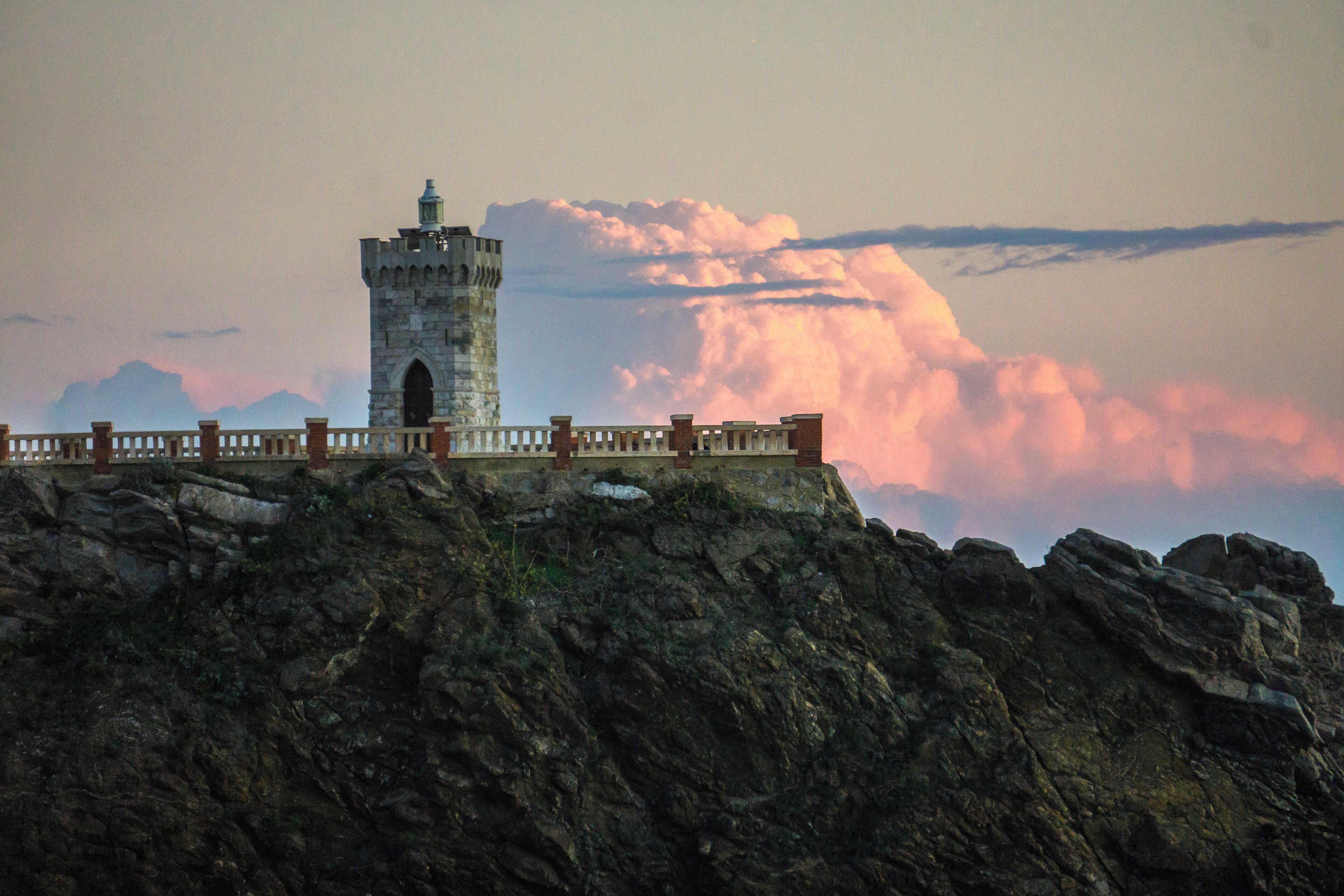 Piazza Bovio's lighthouse. Stunning view of Elba Island from there. 
