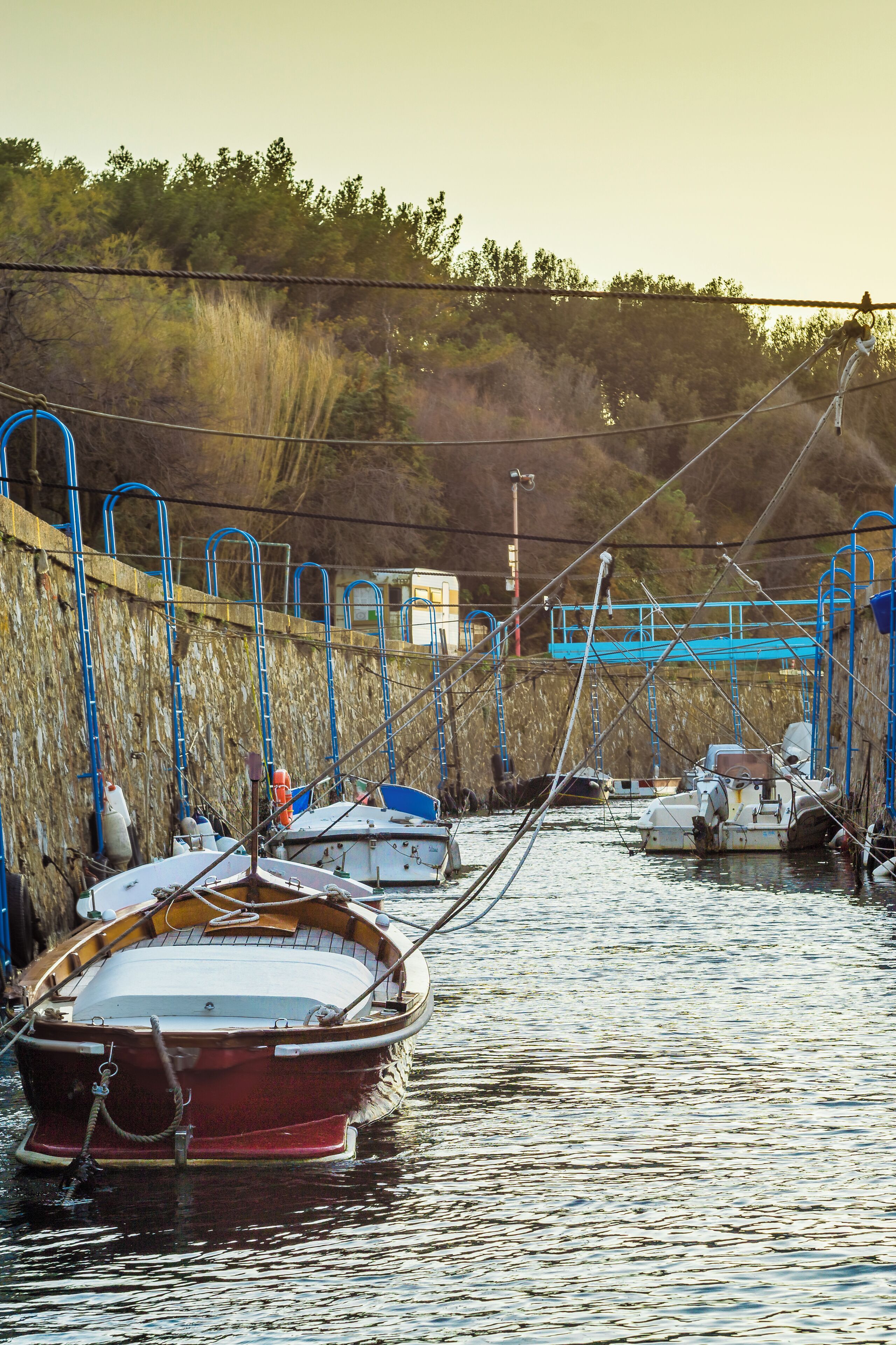 The Stellino's canal. A little fisherman's association. 