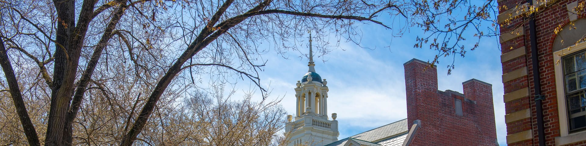 Emerson Dining Hall at Wheaton College on E Main Street in historic town center of Norton, Bristol County, Massachusetts MA, USA.