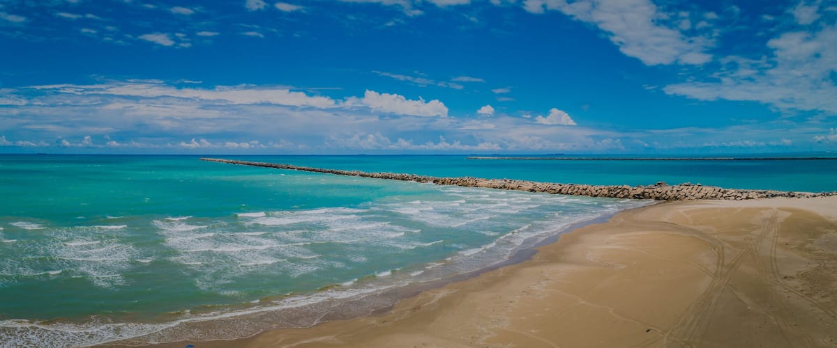 Escolleras de Playa Tesoro Altamira Tamaulipas México