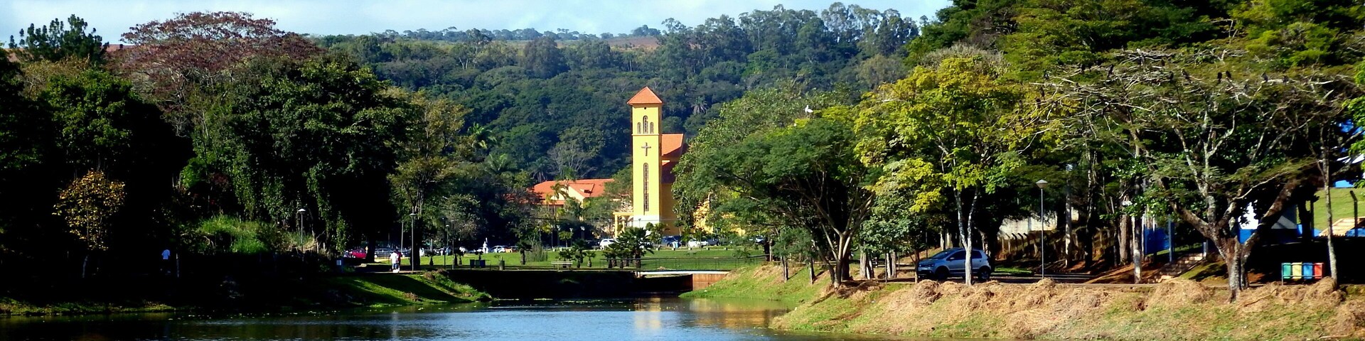 Lago Norte na região do Barreiro na cidade de Araxá-MG-Brasil.