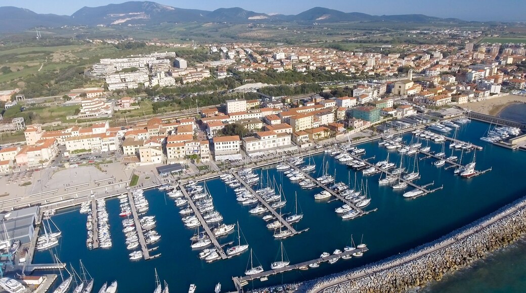 San Vincenzo, Italy. City as seen from the air