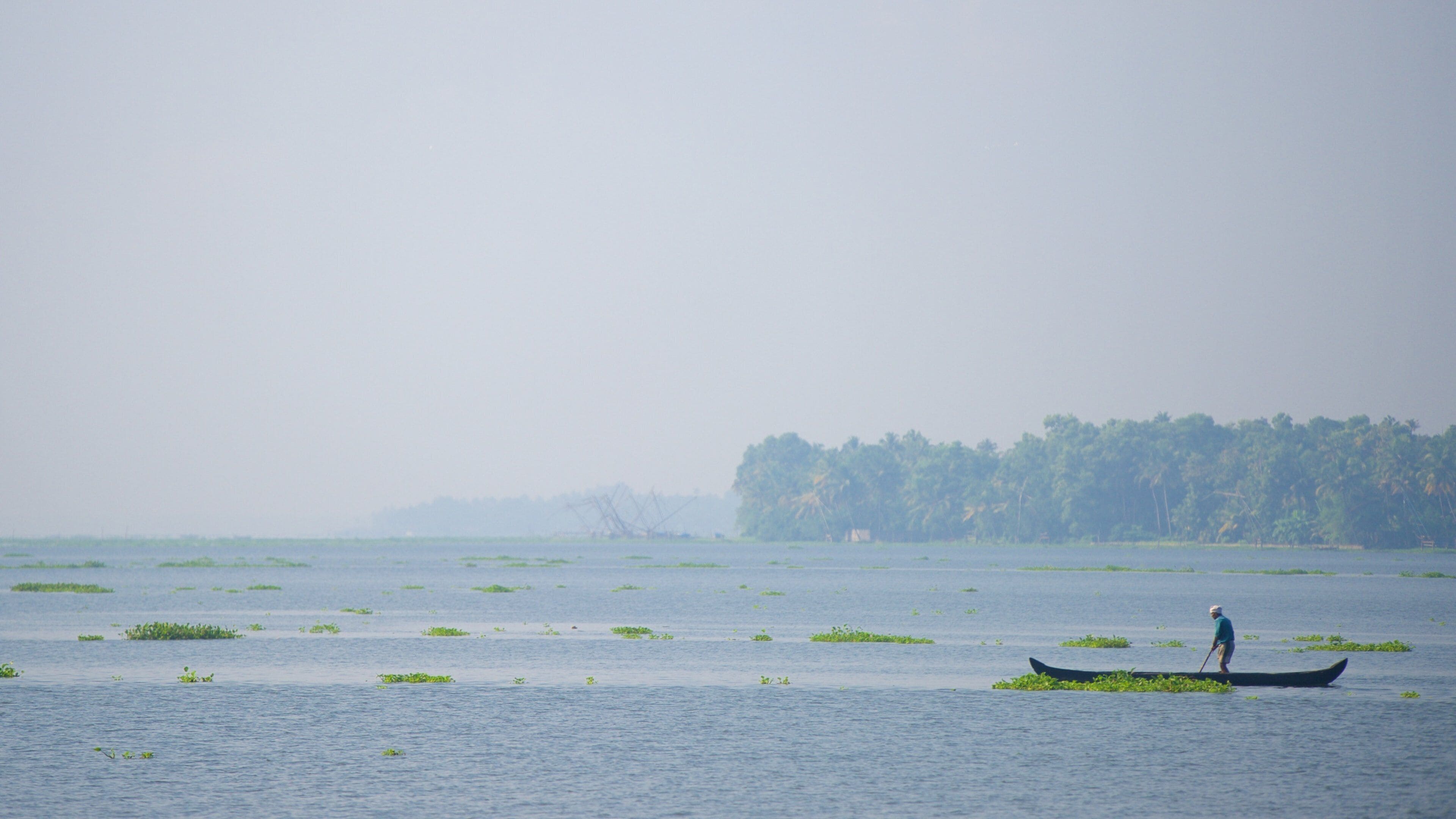 Kumarakom montrant lac ou étang