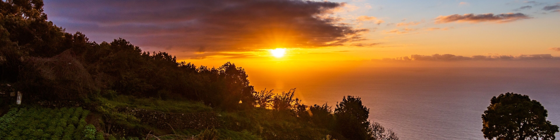 Atardecer en el Municipio de Santa Úrsula, isla de Tenerife.