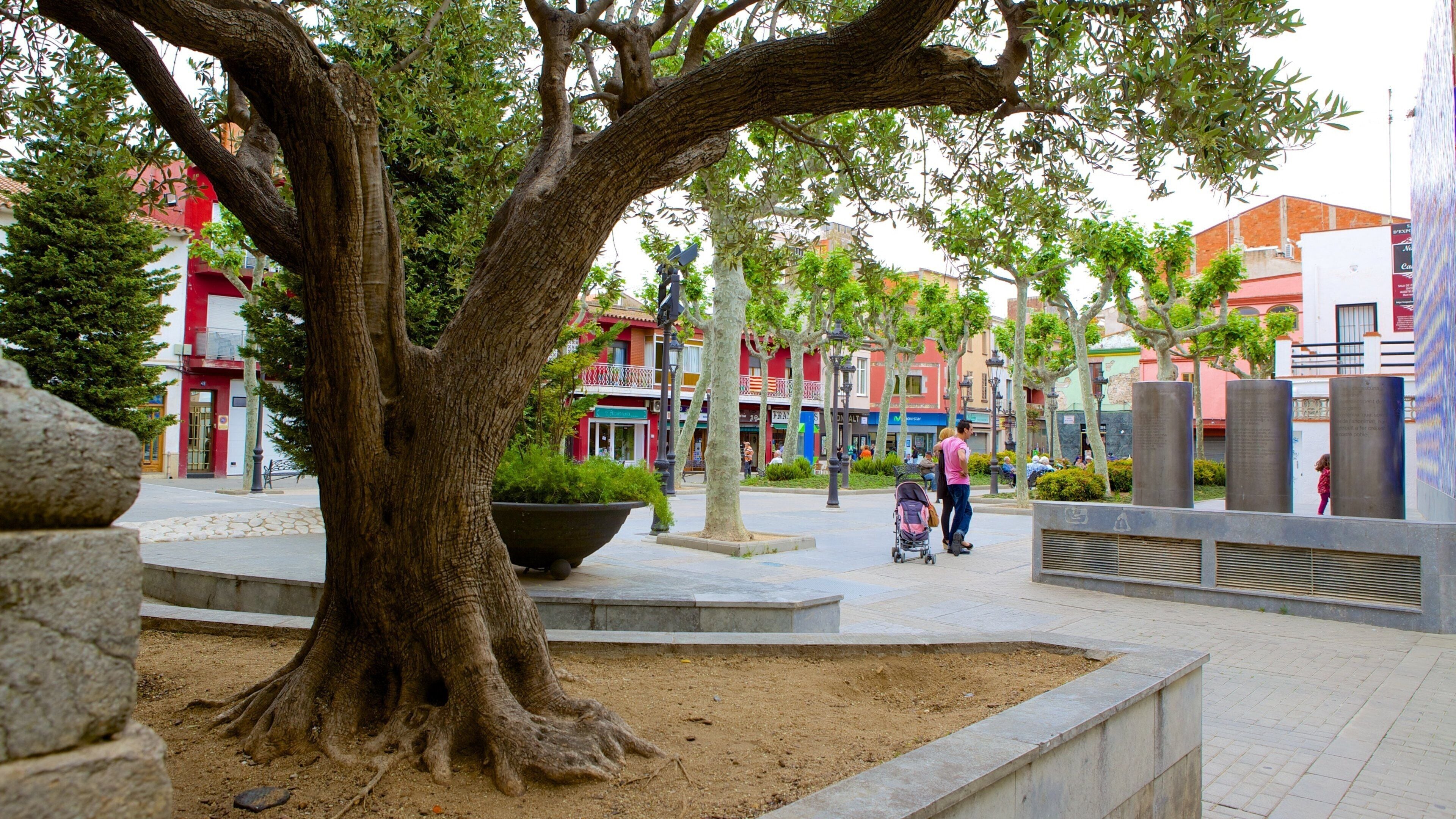 Malgrat de Mar fasiliteter samt torg eller plass