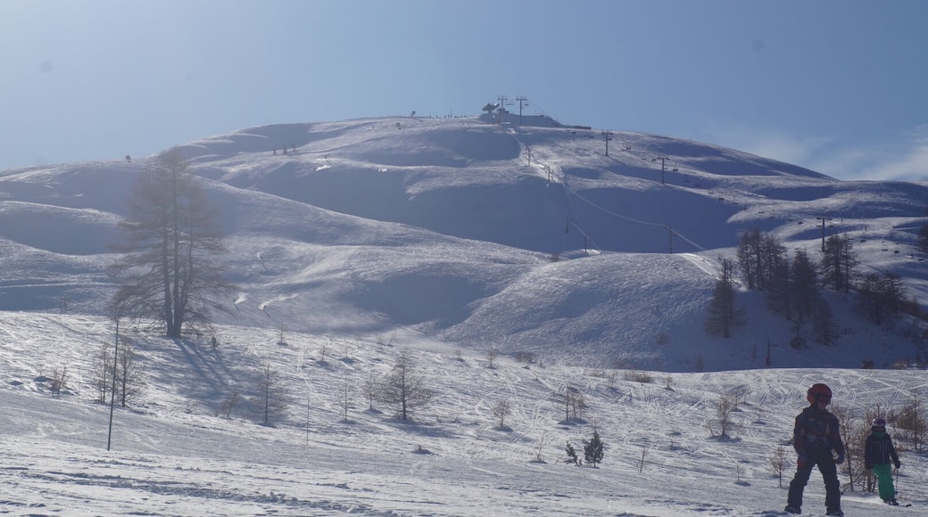 Fantastic place to ski and hike. This is the top of the green run from the observatory peak