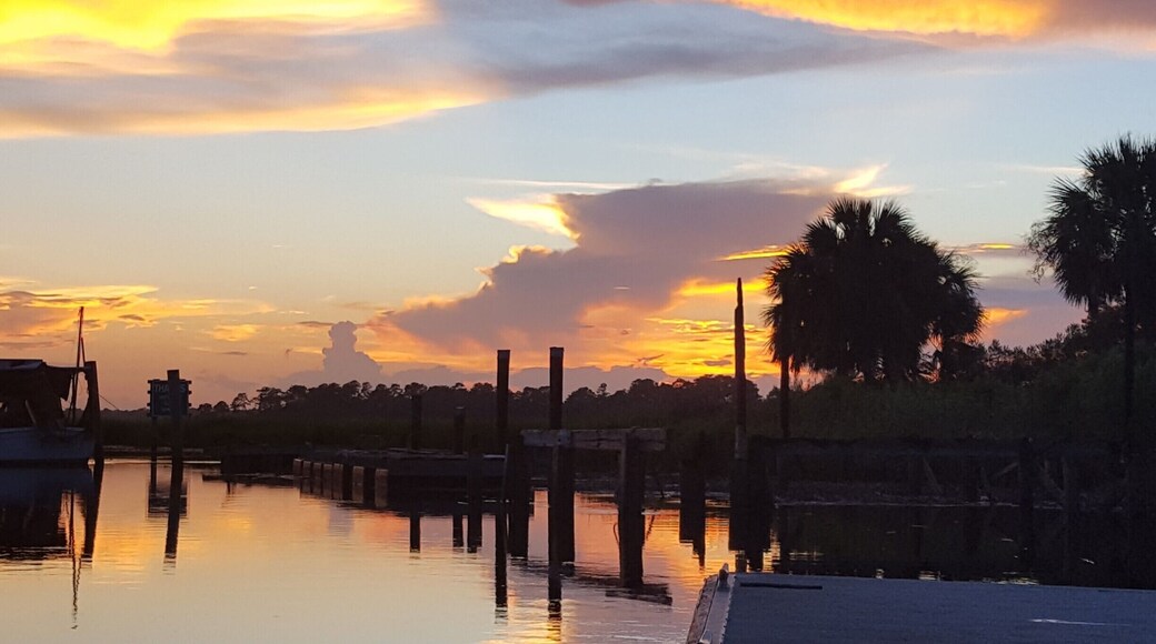 Breathtaking views just minutes away from the many places to eat and see in Savannah. Slow things down by taking in a sunset with breathtaking views and listen to the sounds of the water and the birds surrounding you. #UrbanJungle