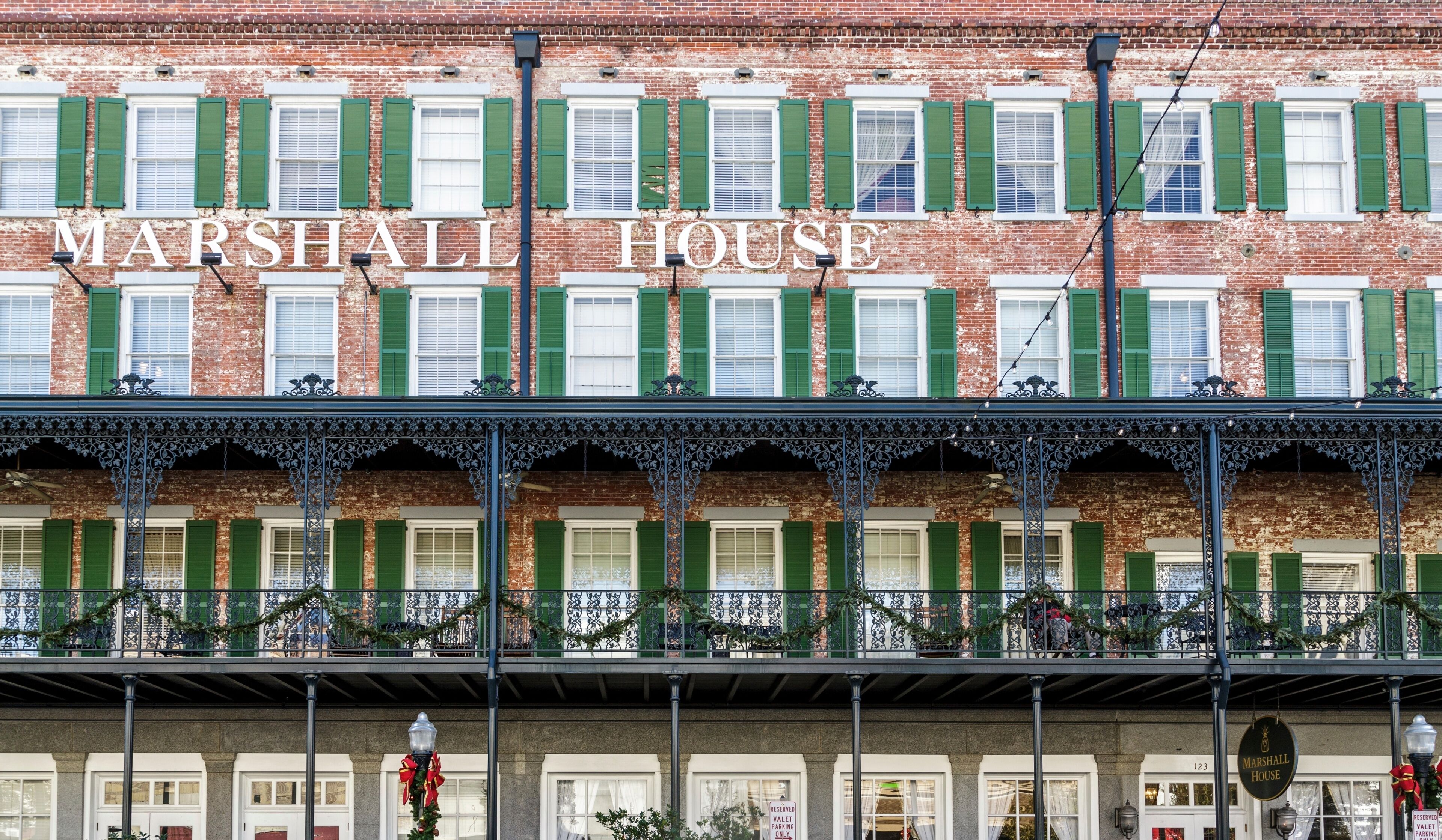 Marshall House at Christmas