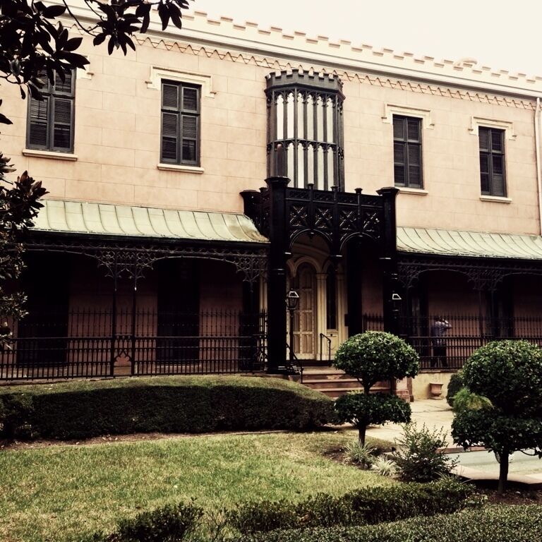 General William Tecumseh Sherman used this house as headquarters from Dec. 22, 1864, until Feb. 1, 1865. Charles Green offered the use of his home to General Sherman and his staff. Sherman's chaplain conducted the Christmas services in St. John's Church.
The house was built for Green, a British subject residing in Savannah prior to 1854. The architect was John S. Norris of New York. The house is notable as one of the country's finest examples of residential Gothic Revival architecture, the detail of the interiors being as sumptuous as any to be found in America. Cost of the construction of this house in the 1850's totaled $93,000.