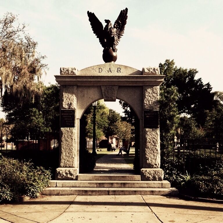 This cemetery, the second in colonial Savannah, was the burying ground for the city from about 1750 until it was closed against burials in 1853.

Among the distinguished dead who rest here are Archibald Bulloch, first President of Georgia; James Habersham, acting royal Governor of the Province, 1771-'73; Joseph Habersham, Postmaster General under three Presidents; Lachlan McIntosh, Major General, Continental Army; Samuel Elbert, Revolutionary soldier and Governor of Georgia; Capt. Denis L. Cottineau de Kerloguen who aided John Paul Jones in the engagement between the "Bon Homme Richard" and the "Serapis"; Hugh McCall, early historian of Georgia; Edward Green Malbone, the noted miniaturist, and Colonel John S. McIntosh, a hero of the War with Mexico.

The remains of Major General Nathanael Greene who died in 1786 reposed in the Graham vault until they were reinterred in 1901 in John Square.
The cemetery became a city park in 1896.