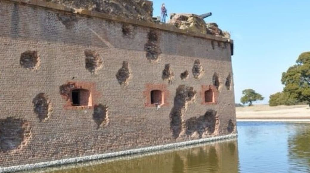 Fort Pulaski was constructed after the war of 1812 and because of the damage taken during the American civil war, was outmoded shortly thereafter.