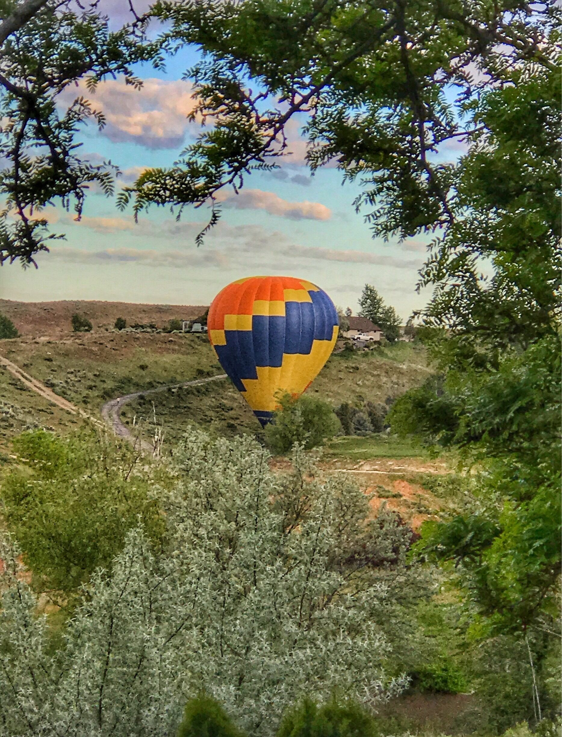 Headed out for a quick hike into the Eagle Foothills and had a balloon land in the ravine. Very cool.
#takeahike