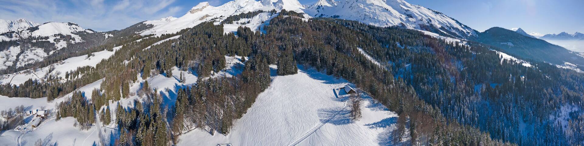 Le Mont-Charvin depuis le Val-Sulens, Manigod, Haute-Savoie, France
