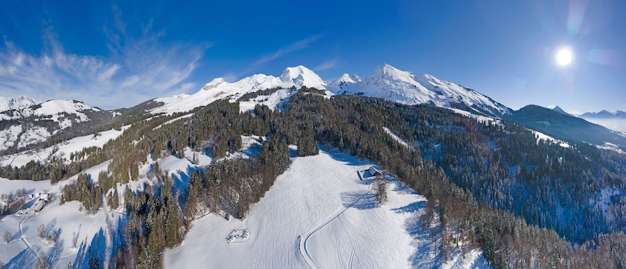 Le Mont-Charvin depuis le Val-Sulens, Manigod, Haute-Savoie, France