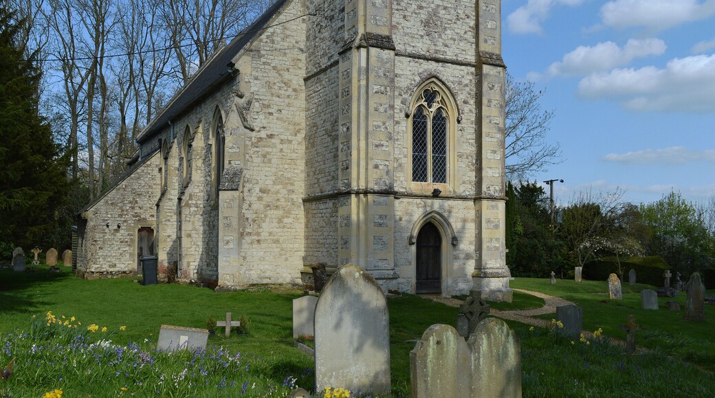 A view of All Saints Church, Dogmersfield from the south-east.
