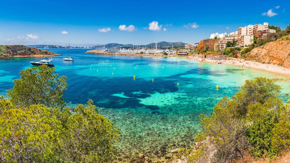 Spanien Urlaub Mittelmeer Küste Mallorca Strand Puerto Portals Nous Platja de l'Oratori