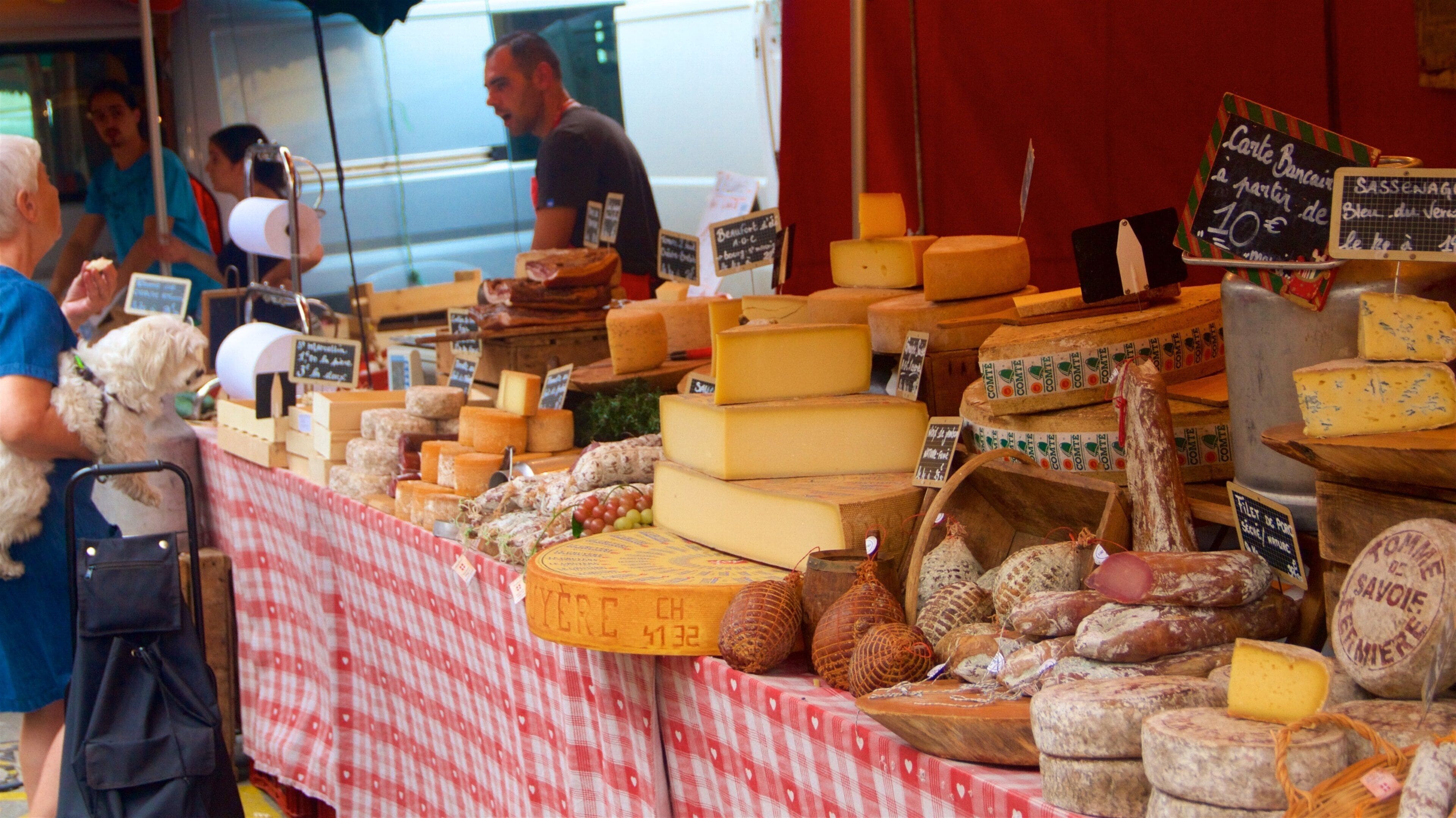 Isere fasiliteter samt mat og marked