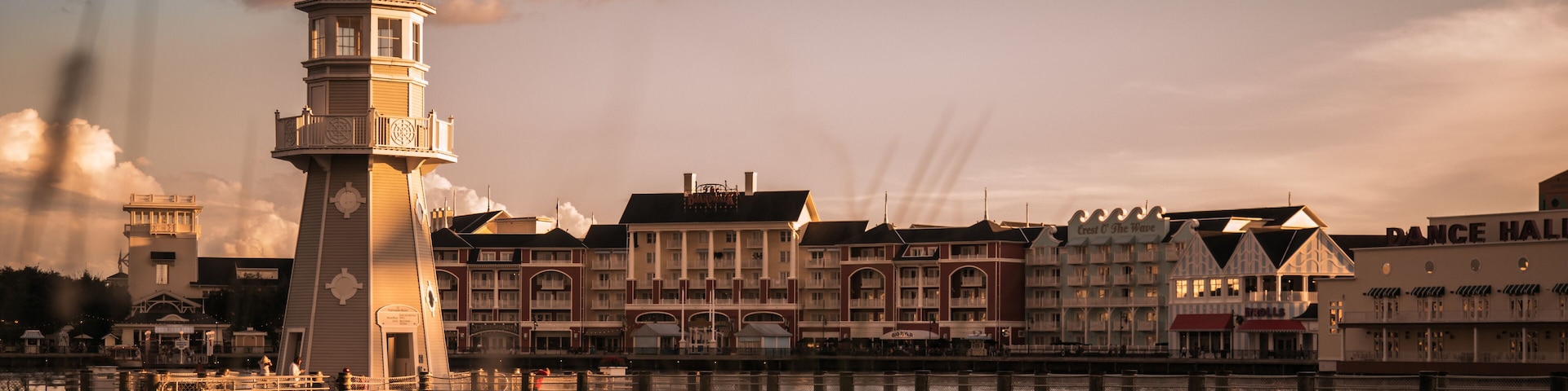 orlando florida pier and lighthouse in lake buena vista Florida dockside