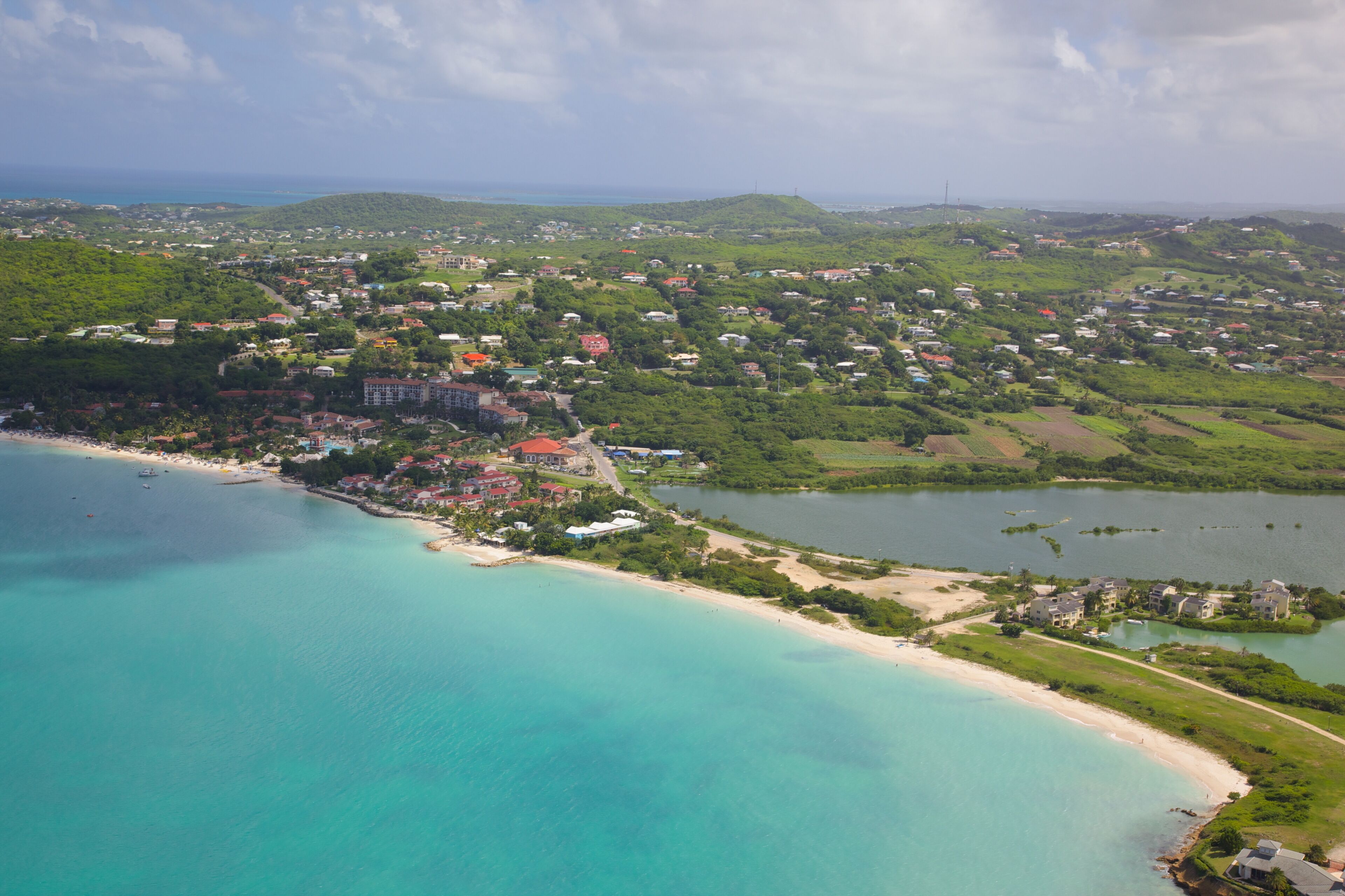 View of Dickinson Bay and Beach, Antigua, Leeward Islands