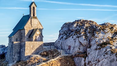 old church at the wendelstein mountain in bavaria - germany