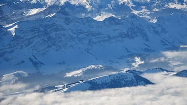 Switzerland, Appenzell Ausserrhoden, Alpstein from overhead Niederteufen