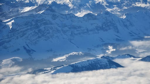 Switzerland, Appenzell Ausserrhoden, Alpstein from overhead Niederteufen