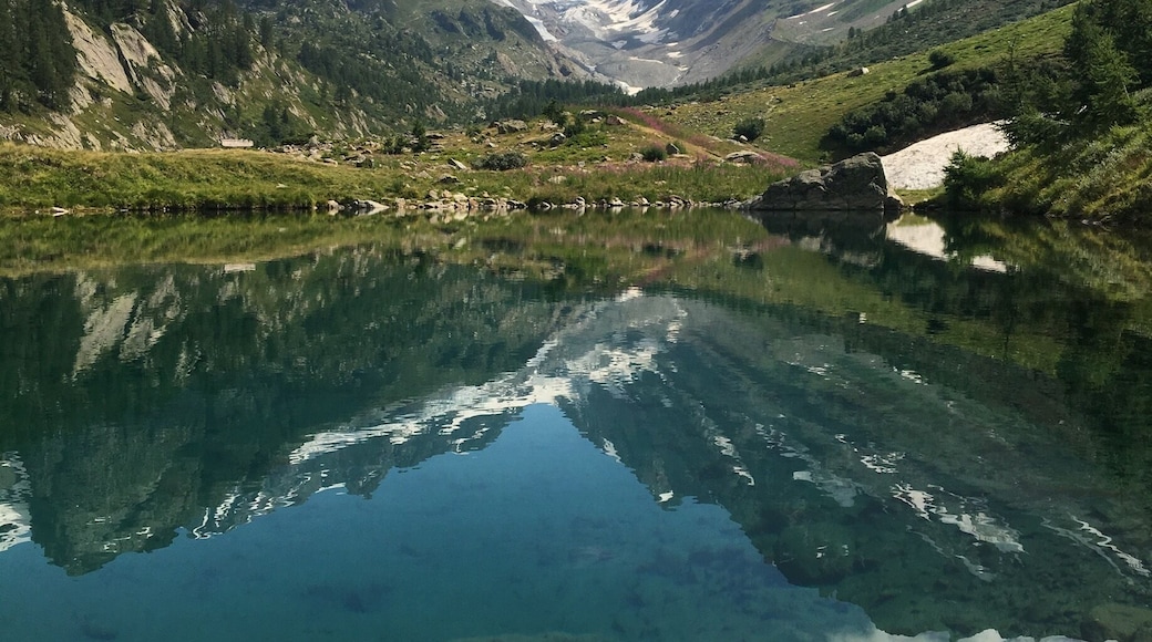 To reach this viewpoint it‘s a easy hike in Lötschental, Wallis (Switzerland)