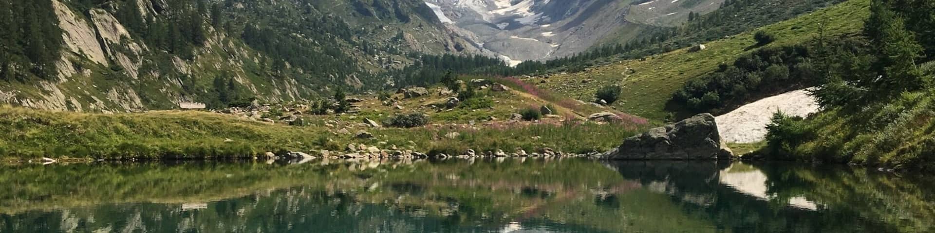 To reach this viewpoint itâs a easy hike in Lötschental, Wallis (Switzerland)
