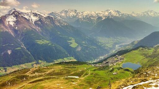 #TroveOn
A stunning view of the Swiss Alps from the Bettmerhorn (2,858m), accessible by a cable car from the quaint town of Fiesch, and an hour or so hiking, including a 100m climb up a sketchy rock pile that essentially makes up the Bettmerhorn "peak."
As sketchy as the final ascent may appear, I 100% recommend it. As you can see (although the picture is nowhere near as incredible as the real thing), the view is pretty spectacular.