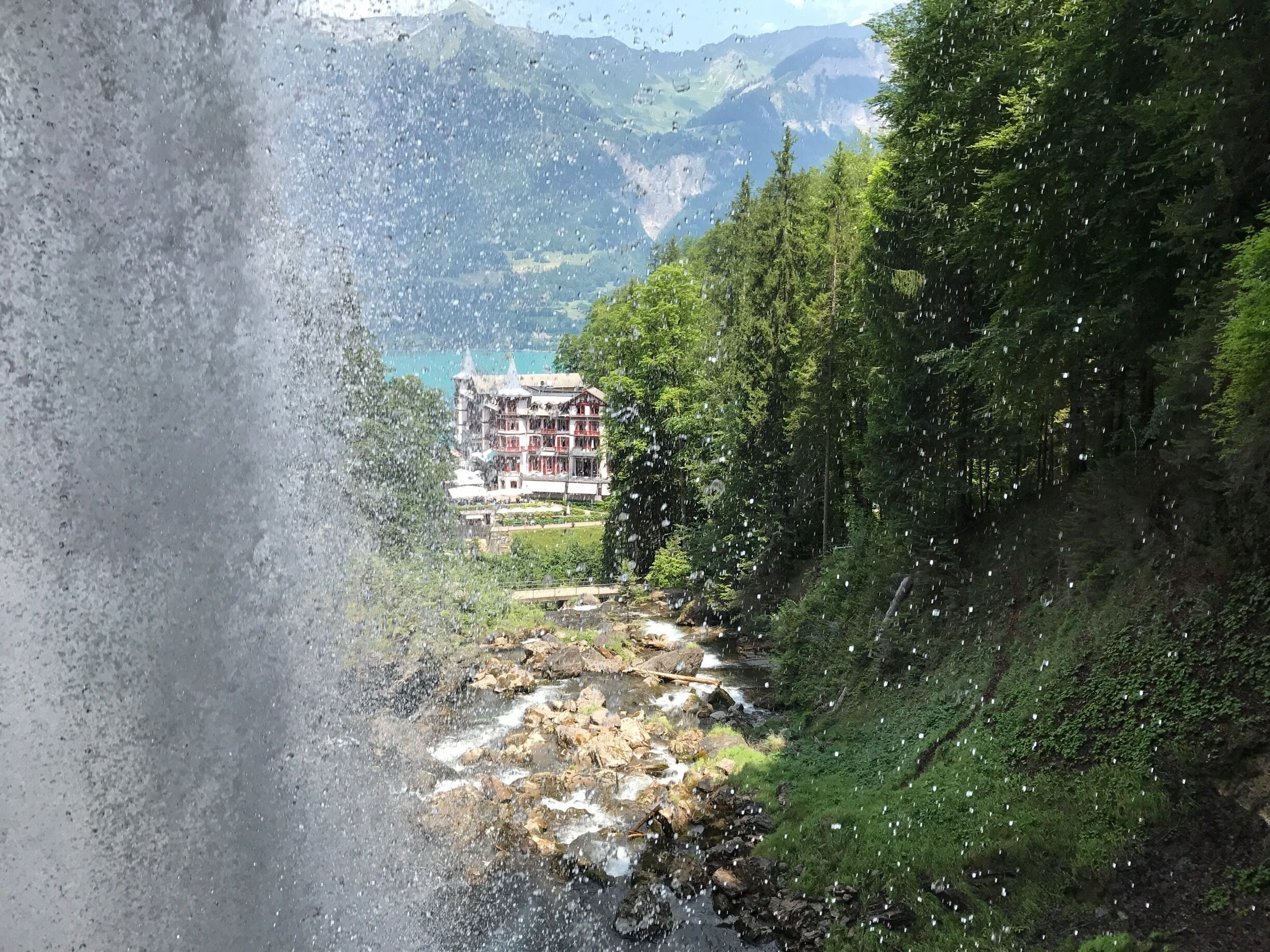 Beginning to hike the four waterfalls. 