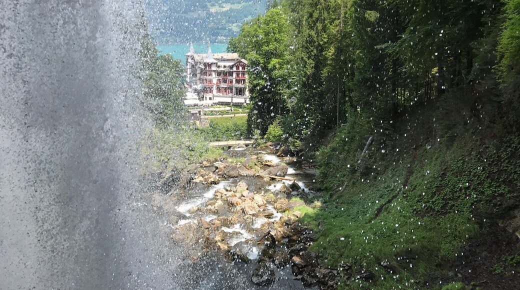Beginning to hike the four waterfalls.