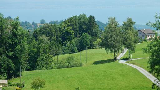 Ausblick von der Zahnradbahn von Rorschach nach Heiden