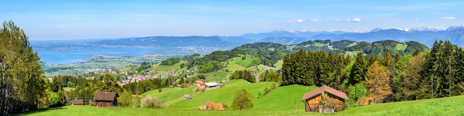 herrliche Aussicht auf die östliche Bodensee-Region