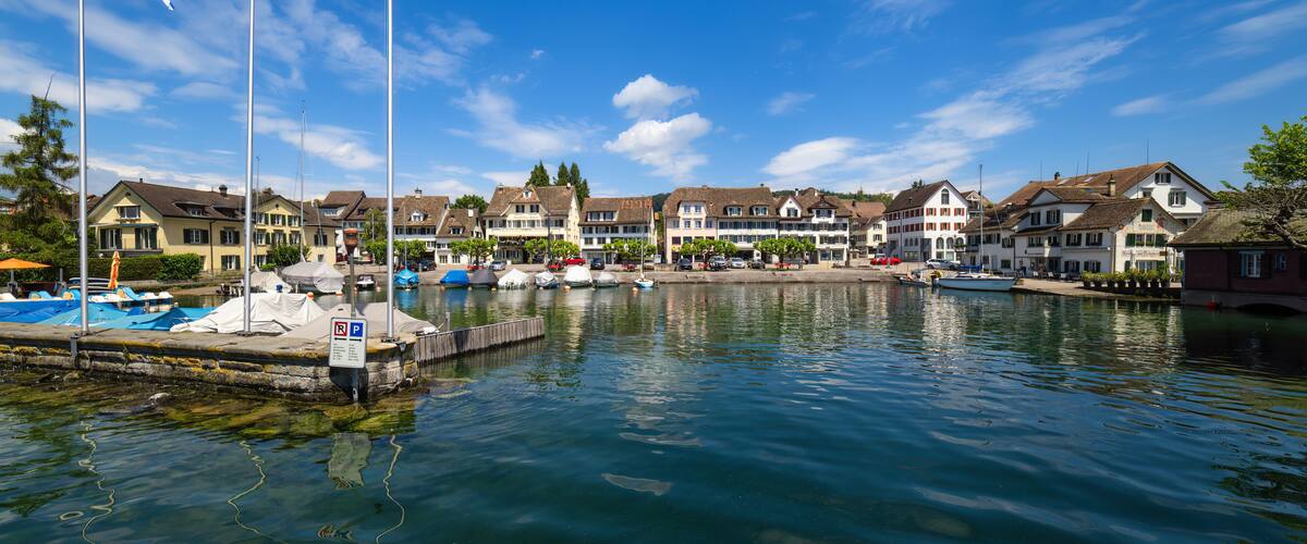 Quaint lakeside town of Stafa, lake Zurich, Switzerland