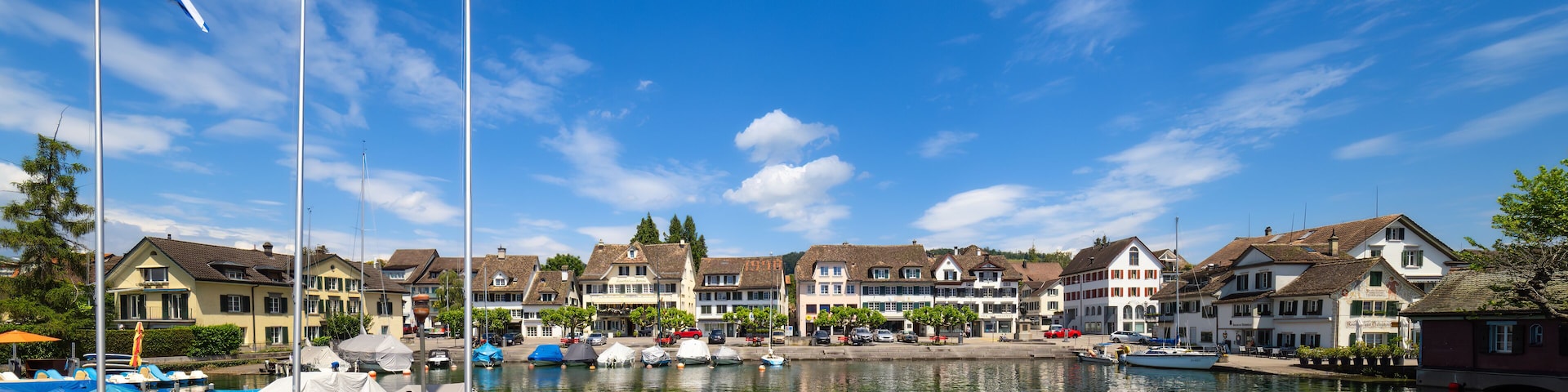 Quaint lakeside town of Stafa, lake Zurich, Switzerland