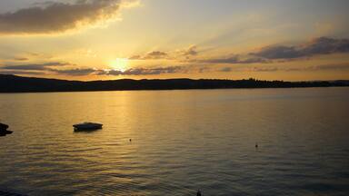Sunset at the Untersee, a part of Lake Constance.